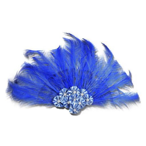 Abanico con plumas