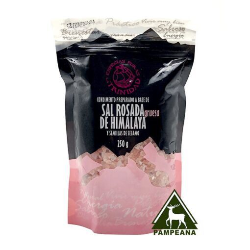 Sal rosada gruesa de Himalaya con sésamo