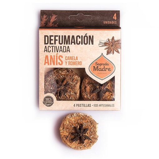 Pastillas de Defumación Activada Anis + Canela + Romero