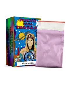 Atrae mujer en polvo de trabajo