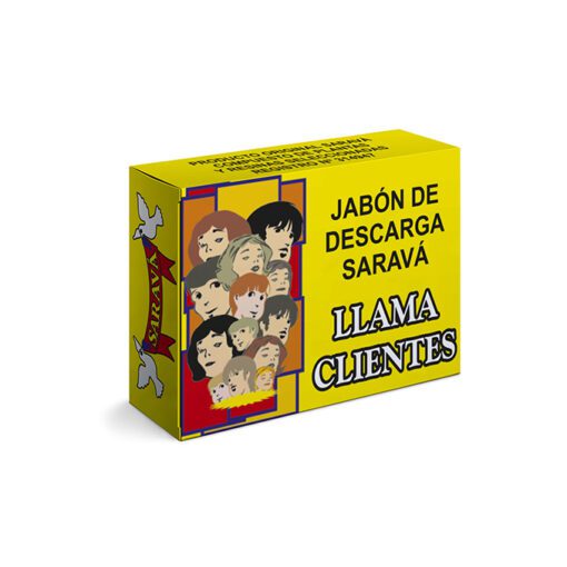 Llama clientes en jabon