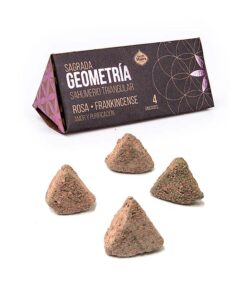 Sahumerio Sagrada Geometria Rosa + Incienso