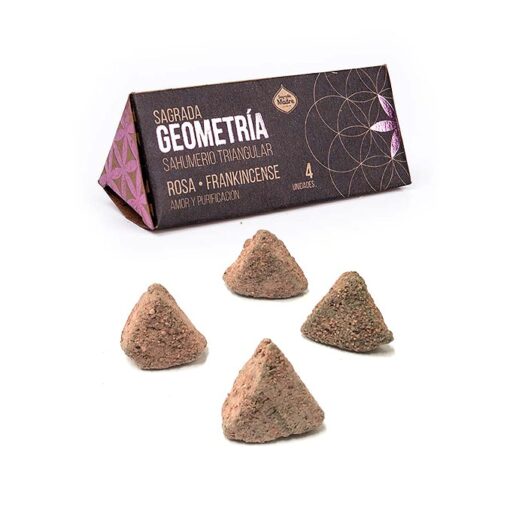 Sahumerio Sagrada Geometria Rosa + Incienso