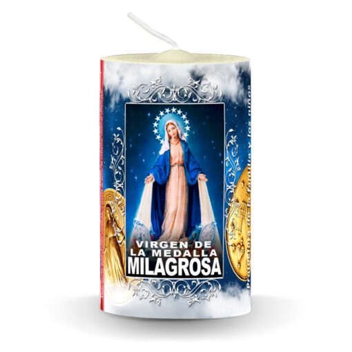 Velon con oracion de Virgen de la medalla milagrosa
