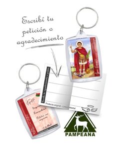Llavero San Expedito (línea celestial)