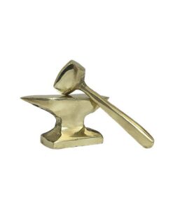 Yunque y martillo de bronce