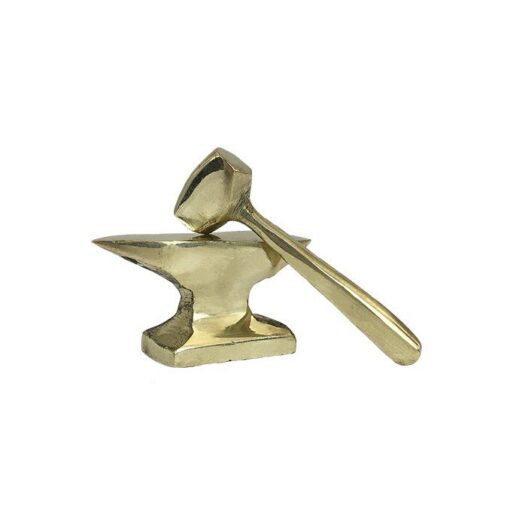 Yunque y martillo de bronce
